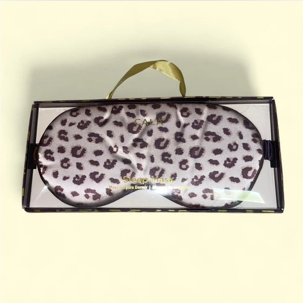 New CALA Cheetah Print Sleep Mask
